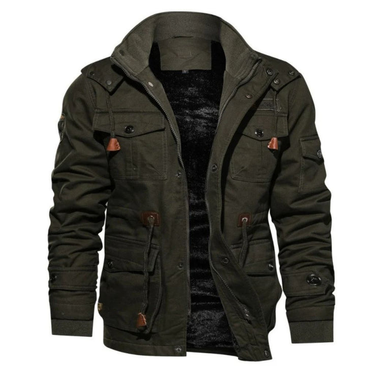 Men's Winter Jacket - Warm & Durable Outdoor Coat - Green