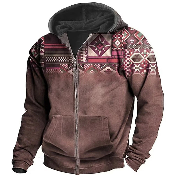 Men's Zip Hoodie Winter Jacket - Casual Comfort